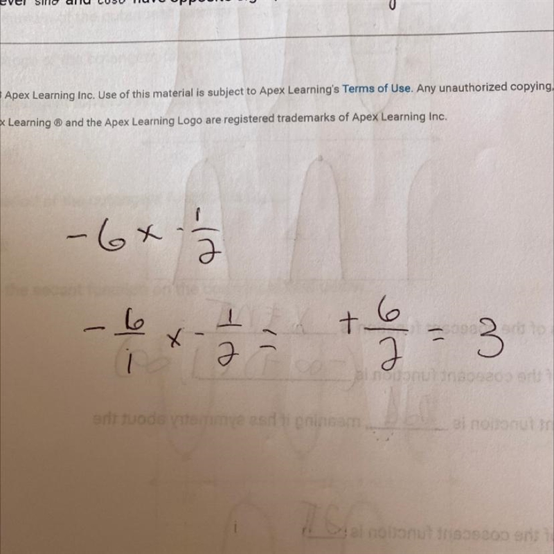 Which of these numbers equals -6 times (-1/2)? A. -3 B. -2 C. 2 D. 3-example-1