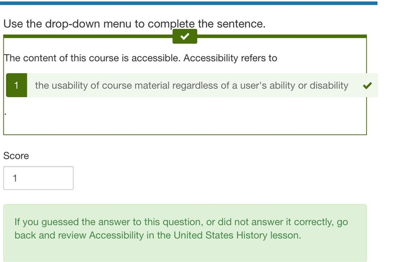 Use the drop-down menu to complete the sentence. Accessibility refers to ..choose-example-1