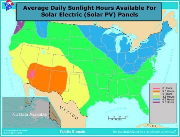 In what state would someone be least likely to successfully run their home on solar-example-1