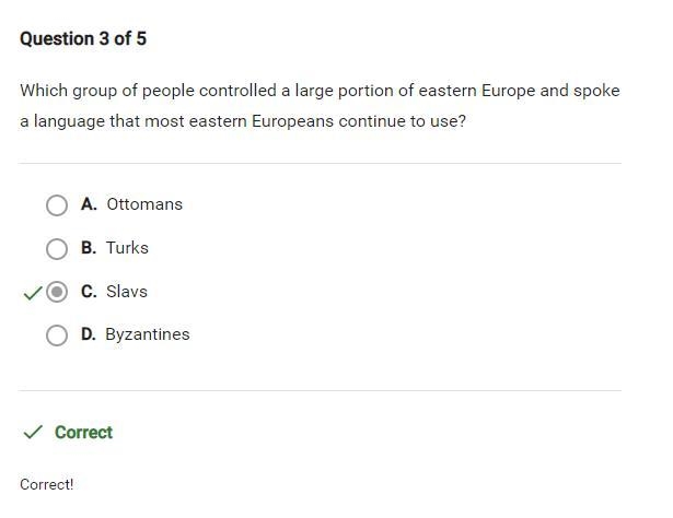 Which group of people controlled a large portion of eastern Europe and spoke a language-example-1