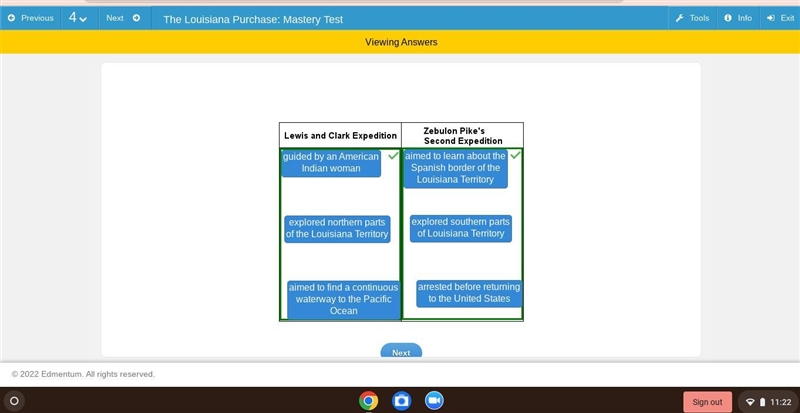 Match each purpose, location, or event to an expedition-example-1