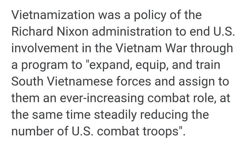 What was the Nixon’s Vietnam exit plan called? a. Full Assault c. Domino Plan b. Search-example-1