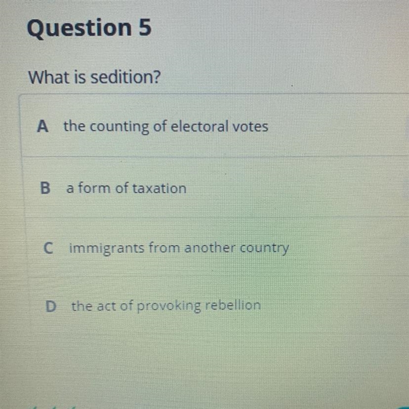 What is sedition helpppp please-example-1