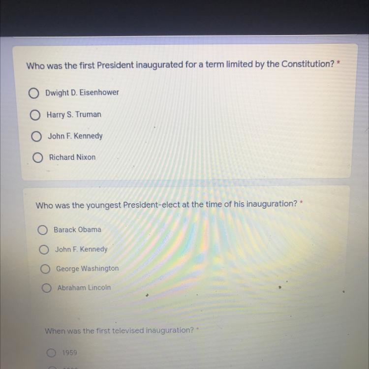 Who was the first President inaugurated for a term limited by the Constitution? Dwight-example-1