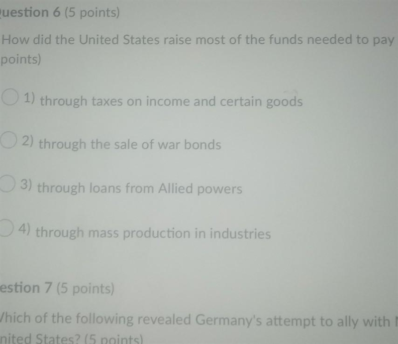 (10 points) How did the United States raise most of the funds needed to pay for the-example-1