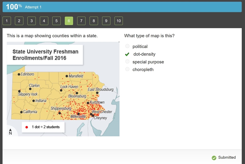 This is a map showing counties within a state. What type of map is this? political-example-2