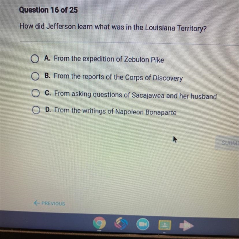 How did Jefferson learn what was in the Louisiana Territory?-example-1