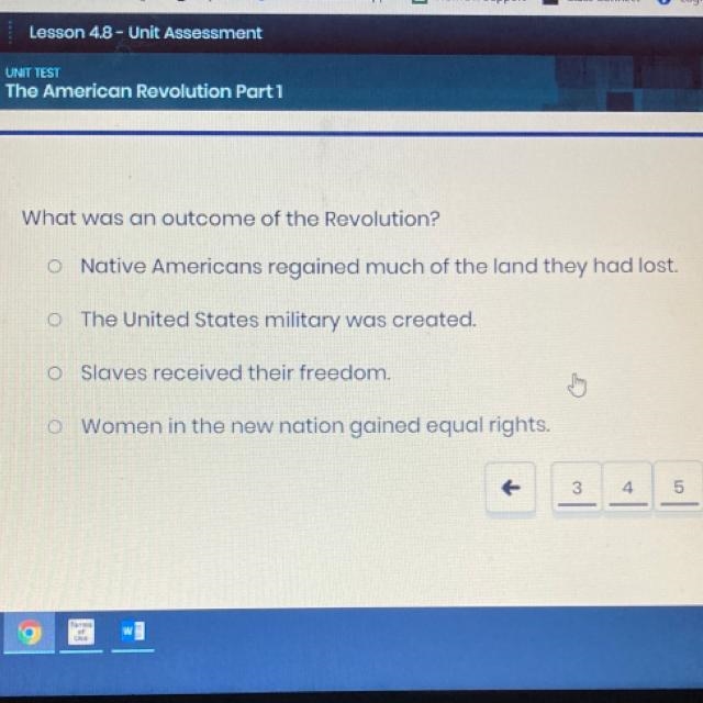 What was an outcome of the Revolution? (I’ll give ? Not saying) so you can just type-example-1