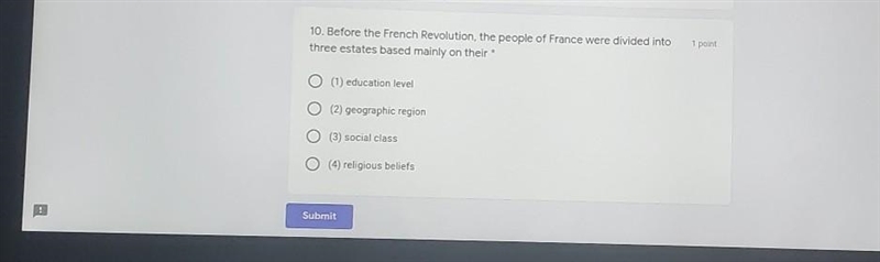 Before the French revolution the people of France were divided into three estates-example-1