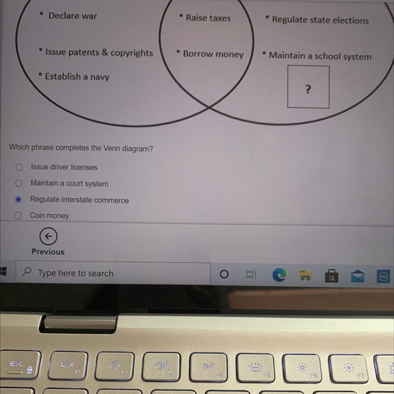 Which phrase completes the Venn diagram? 0 Issue driver licenses O Maintain a court-example-1