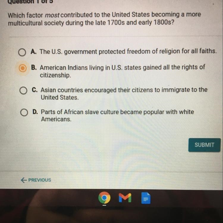 I need help ASAP!! Which factor most contributed to the United States becoming a more-example-1