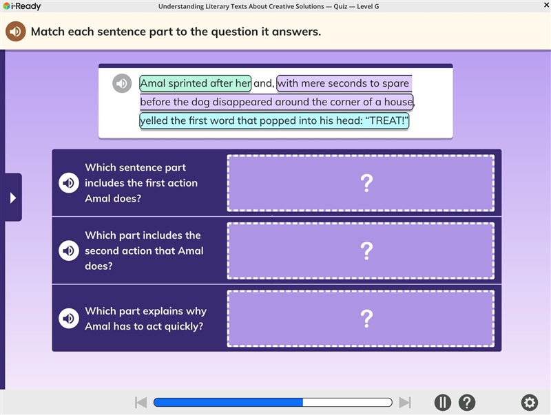 PLEASE HELLP ME TIHS IS URGENNT Match each sentence part to the question it answers-example-1