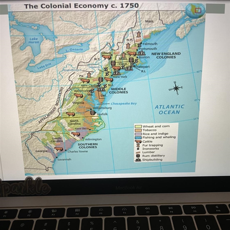 How did the natural resources of the New England lend themselves to the creation of-example-1