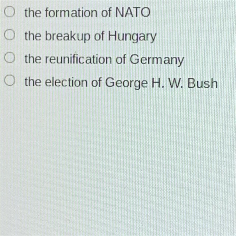 Which of the following was made possible by the end of the Cold War?-example-1