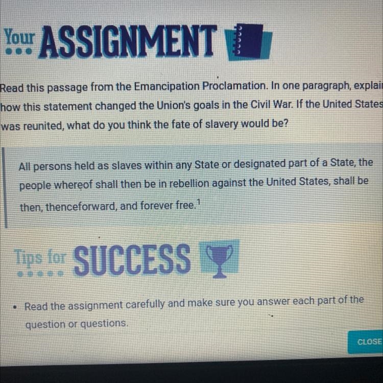 Read this passage from the Emancipation Proclamation. In one paragraph, explain how-example-1