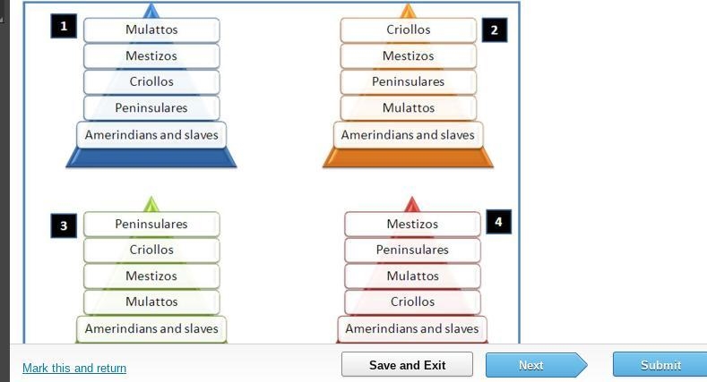 Which of the class pyramids above correctly shows the race-based class system used-example-1