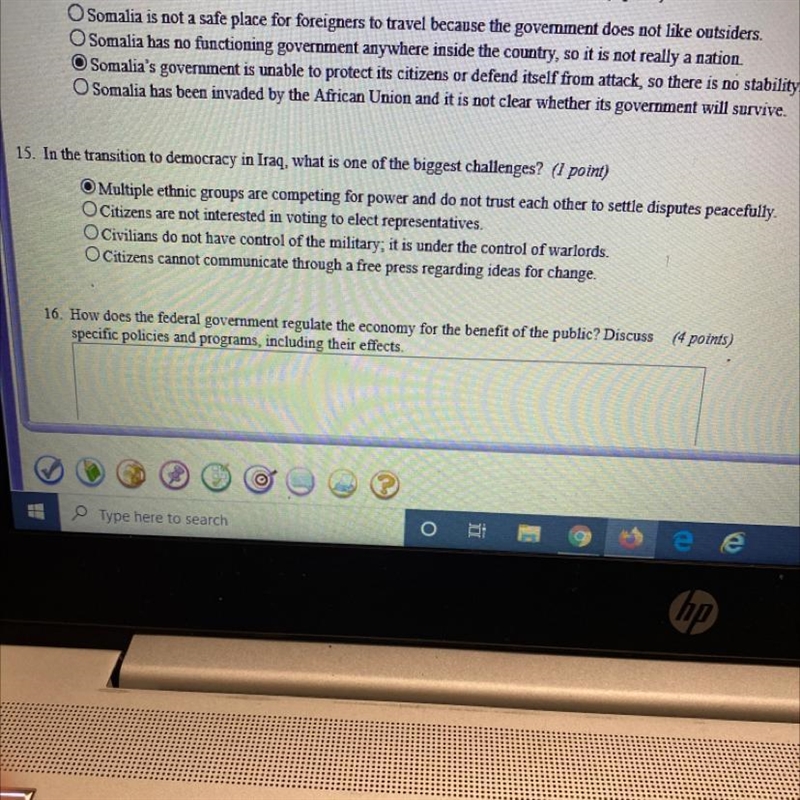 I’m not sure if it’s A or B for question 15 please help-example-1