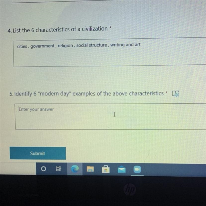 ² PLEASE HELP !! Identify 6 "modern day" examples of the above characteristics-example-1