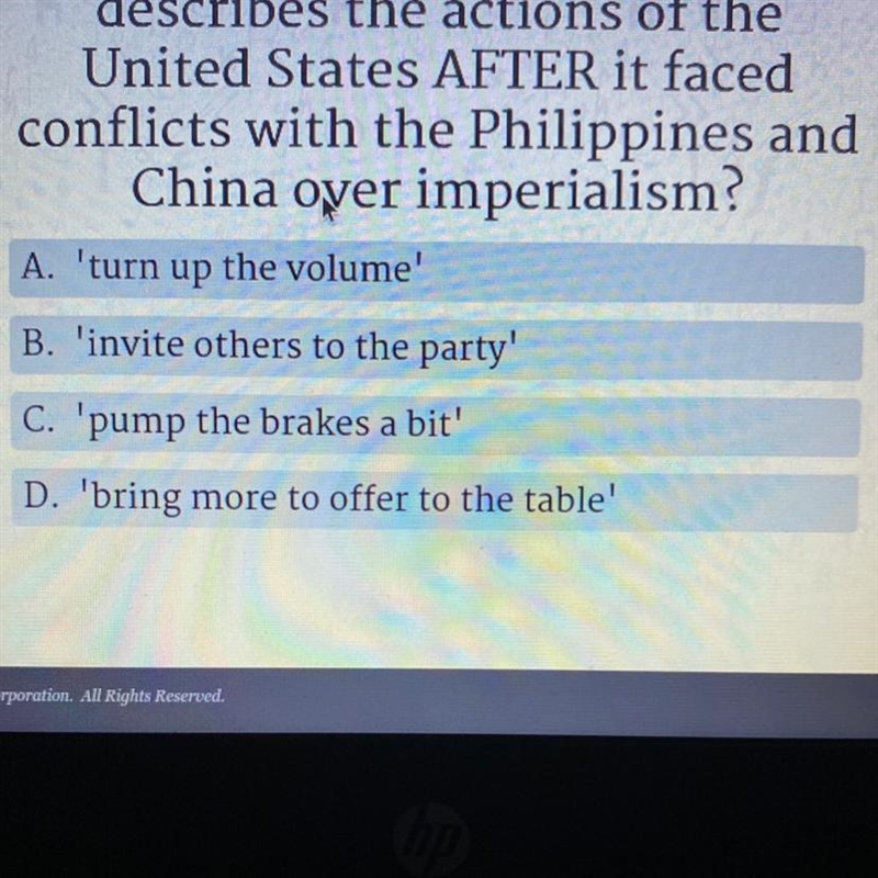 Which of the following best describes the actions of the United States AFTER it faced-example-1