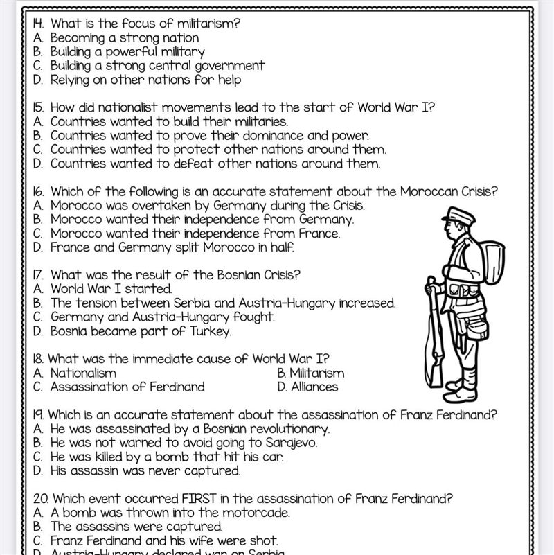 The main causes of world war 1-example-1