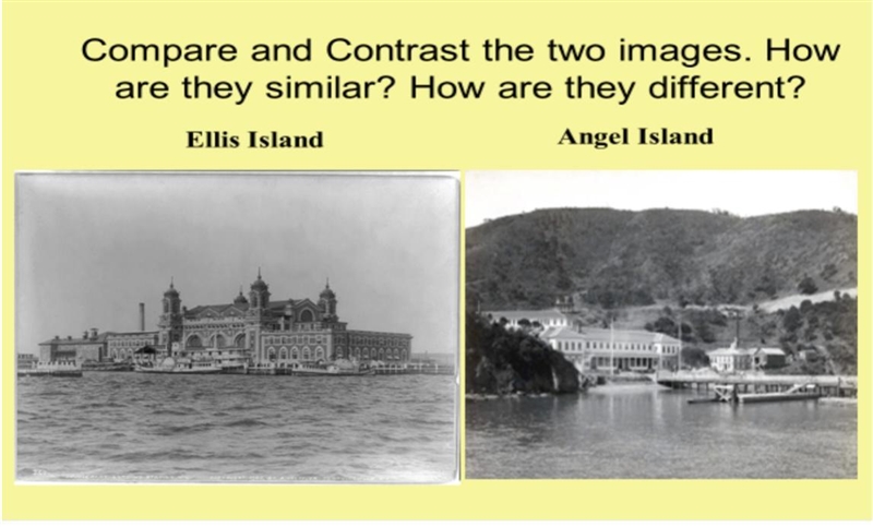 Compare and contrast the two images. How are they similar? How are they different-example-1