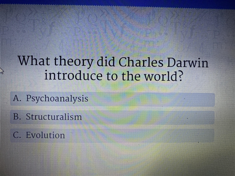 What theory did charles darwin introduce to the world?-example-1