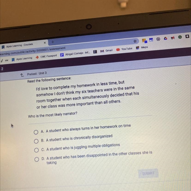 Read I'd love to complete my homework in less time, but somehow I don't think my six-example-1