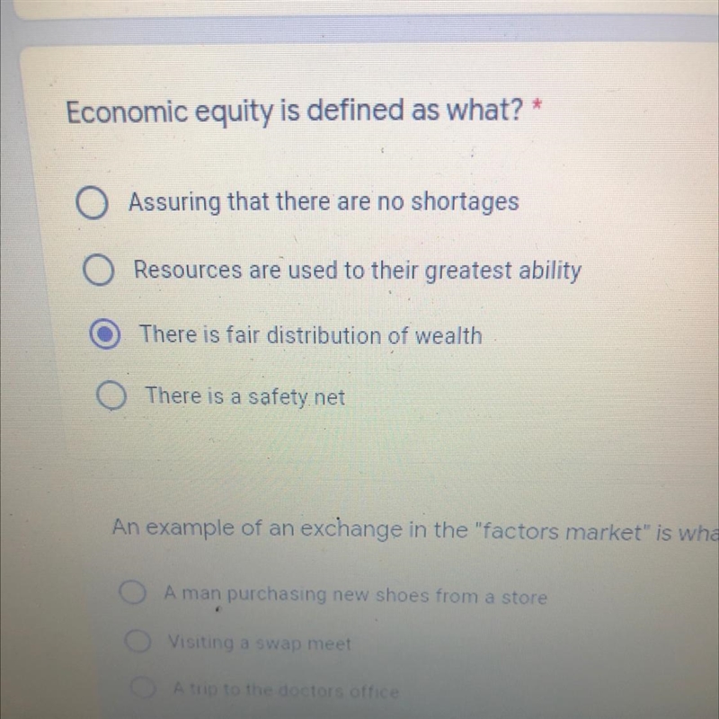 Economic equity is defined as what ?-example-1