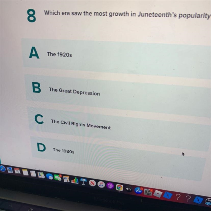 Which era saw the most growth in Juneteenth,s popularity-example-1