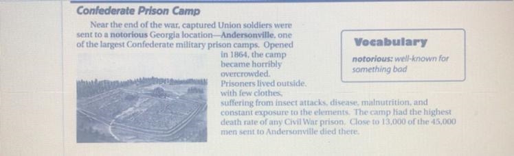 Why do you think many in the North angry after hearing about the Andersonvill Confederate-example-1