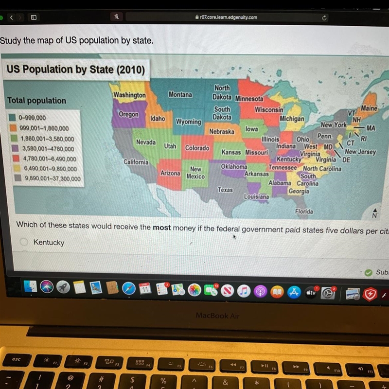 Which of these states would receive the most money if the federal government paid-example-1