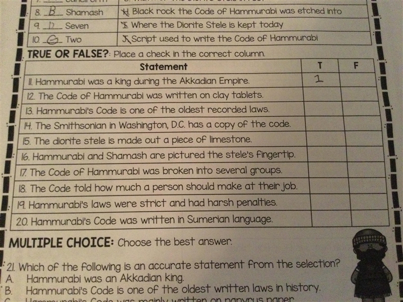 True or false Please answer all the following questions-example-1