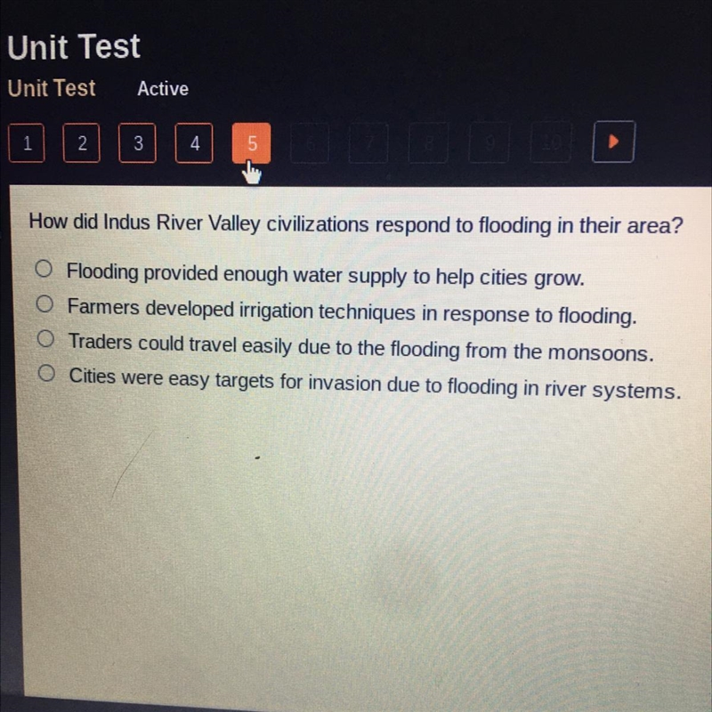 How did Indus River Valley civilizations respond to flooding in their area? O Flooding-example-1