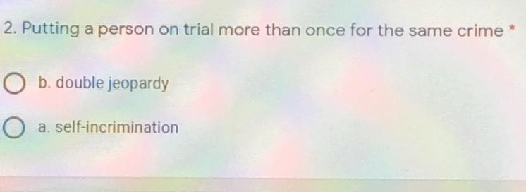 Putting a person on trial more than once for the same crime-example-1