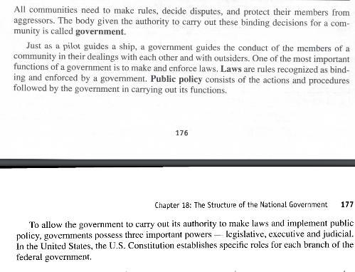 The structure of the national government 1) What is the purpose of government? 2) Why-example-1