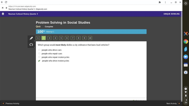 Which statement best summarizes what happens in the problem-solving step called &quot-example-2