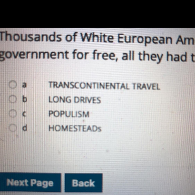 Thousands of White European Americans moved West and were given Native land by the-example-1