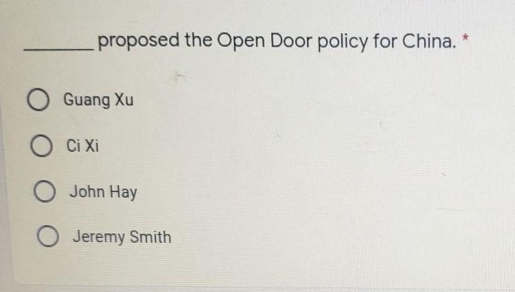 ___proposed the open door policy for china ​-example-1