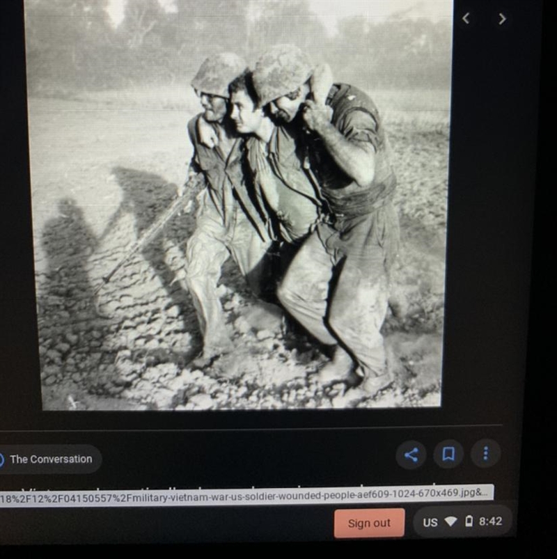 can someone pls analyze this pic for me it’s about Vietnam war it has to your won-example-1