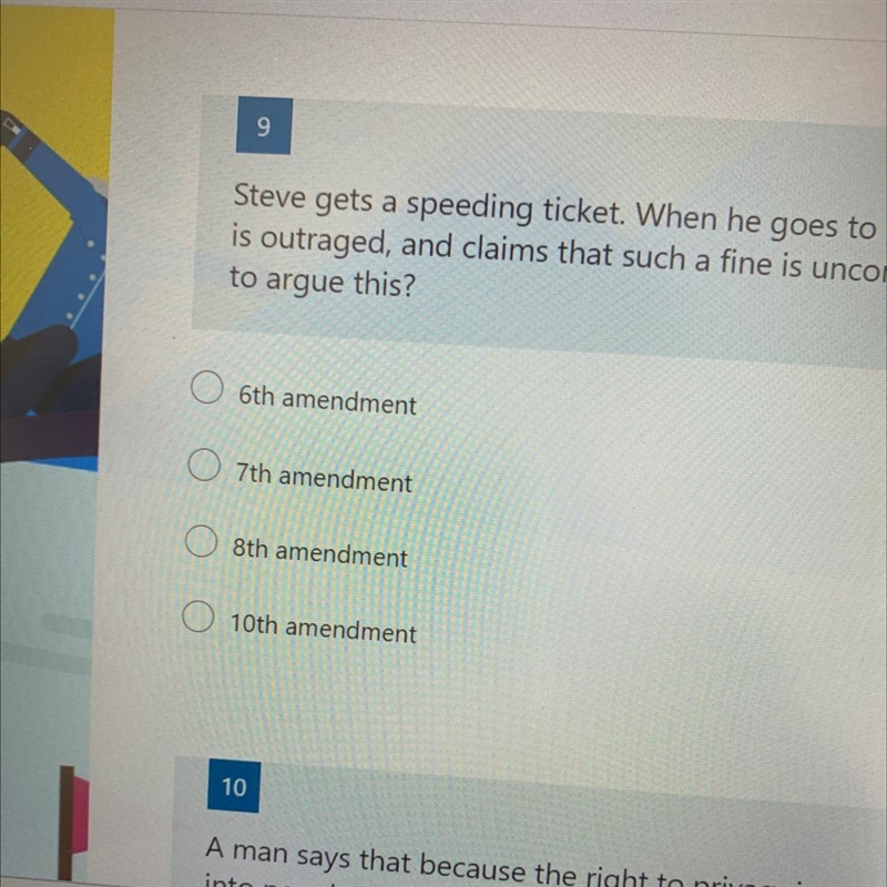 Steve gets a speeding ticket. When heavies to pay it, he's told that the fine is 1$million-example-1