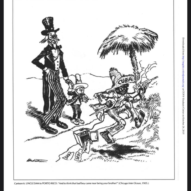 What is the meaning of this political cartoon in the Spanish-American war?-example-1