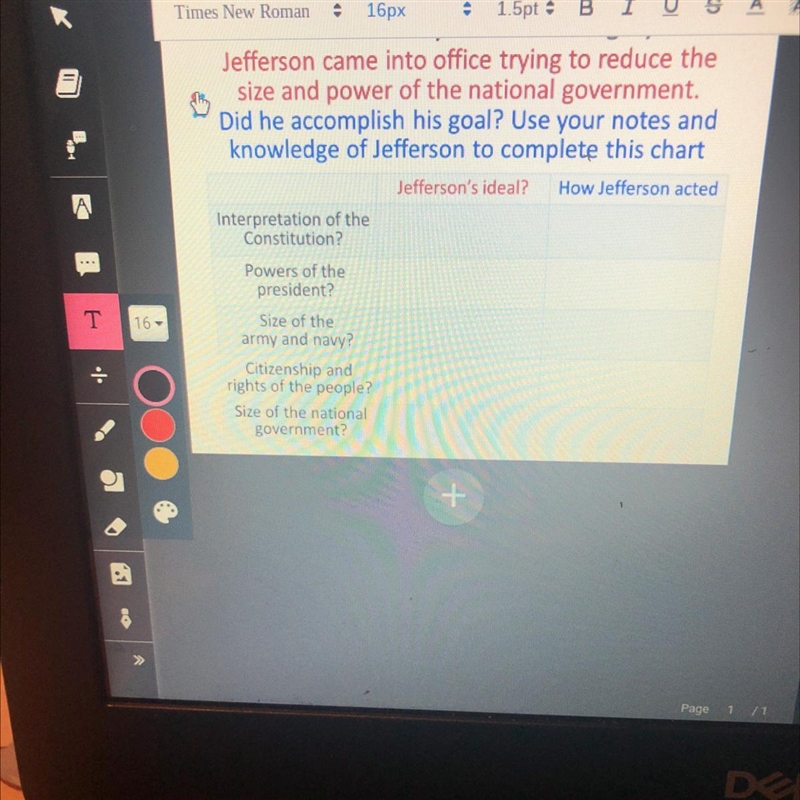 Closure Activity: Jefferson's Legacy Jefferson came into office trying to reduce the-example-1