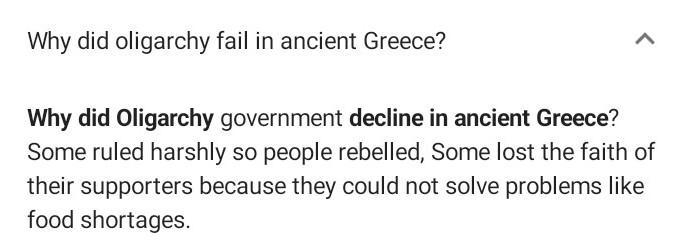 Why did oligarchy not last?-example-1