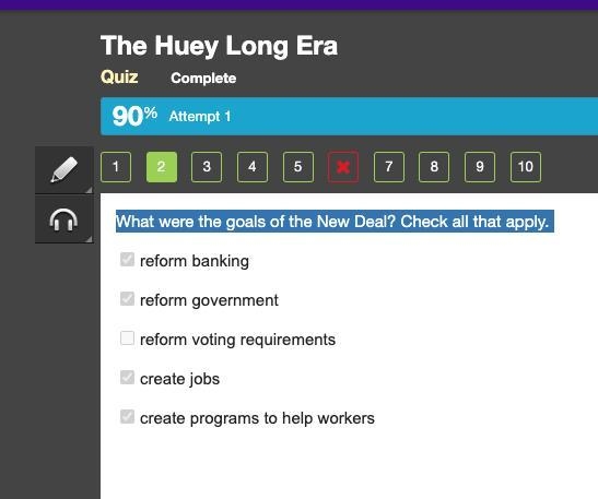 С What were the goals of the New Deal? Check all that apply. reform banking O reform-example-1