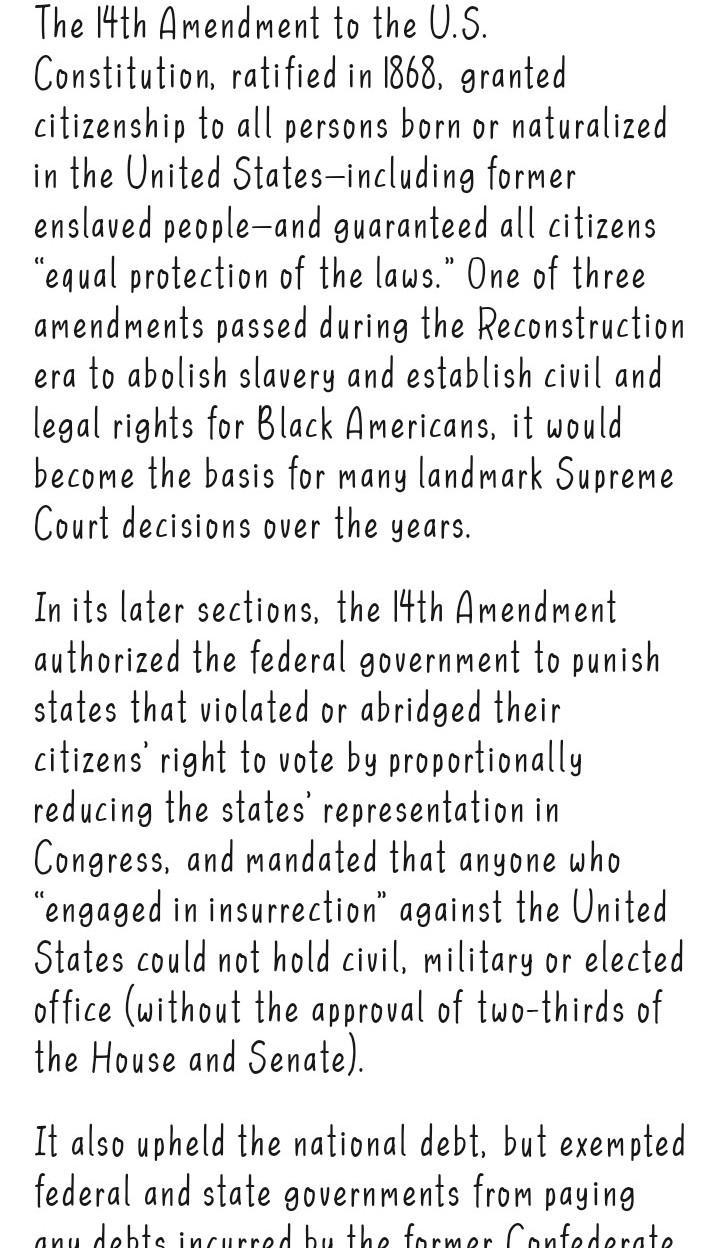 Which section of the 14th amendment is most important? and why?-example-1