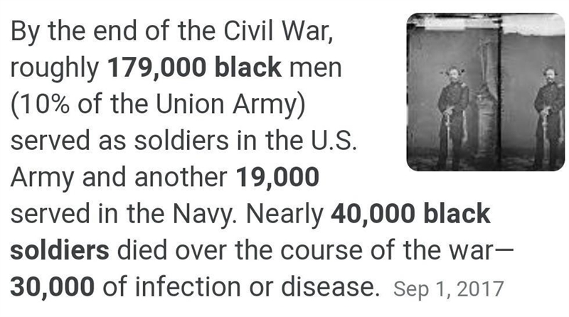 About how many black soldiers joined the Union Army following the issuance of the-example-1