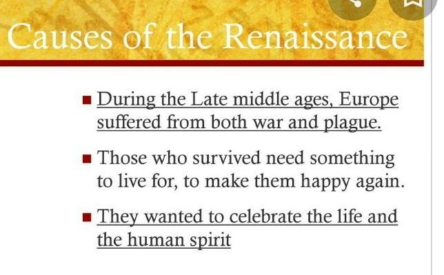 What were the causes of the Renaissance?-example-1