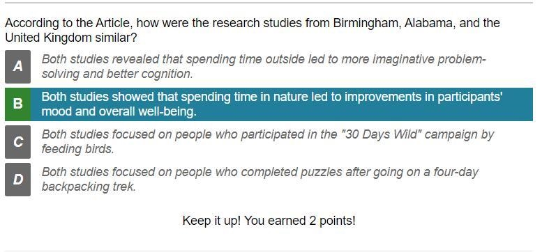 According to the Article, how were the research studies from Birmingham, Alabama, and-example-1