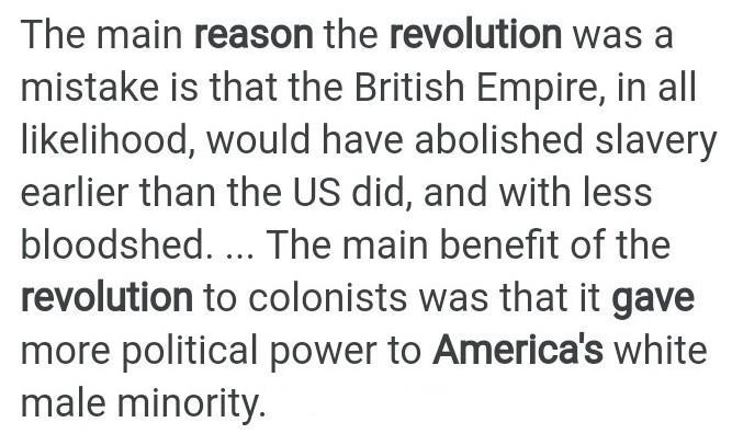 Reasons why the American revolution was not successful-example-1