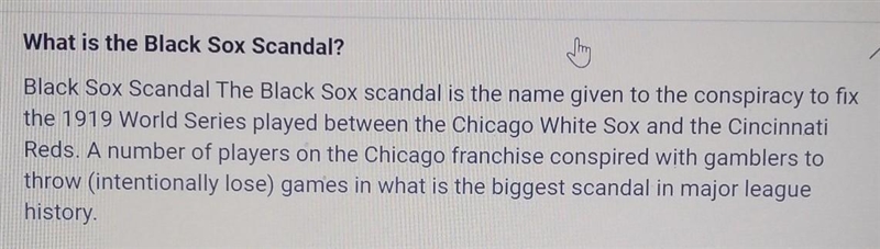 What happen to the black sox?-example-1